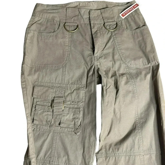 MISS DAZZLE cargo pants,Y2K,Metal accents,boot cut,wide hem,rodeo,retro,cotton - Picture 6 of 15